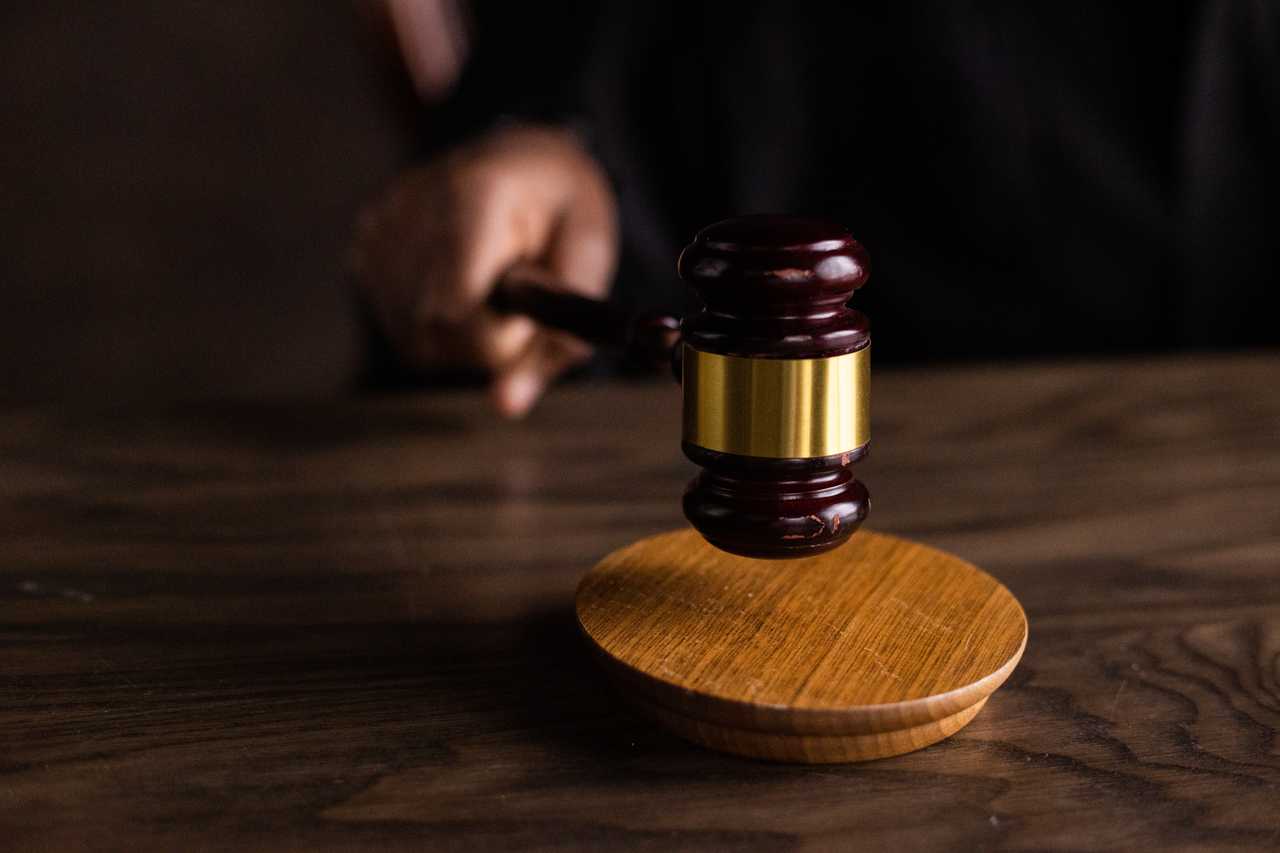 The gavel of a judge